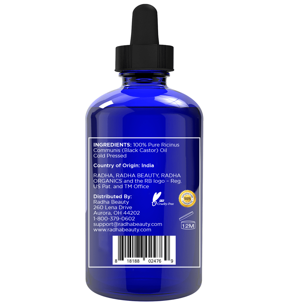 Radha Beauty 100% Pure Black Castor Oil