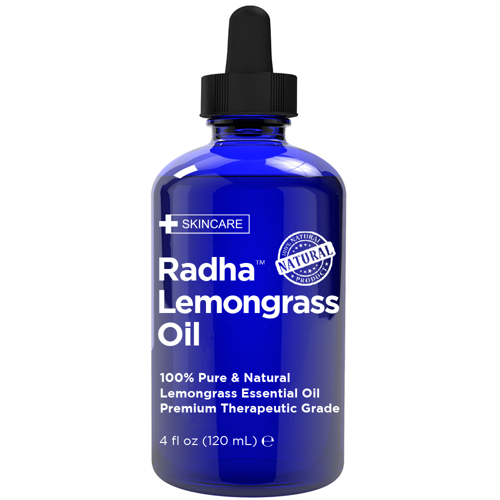 Radha Beauty 4 oz 100% Pure Lemongrass Oil