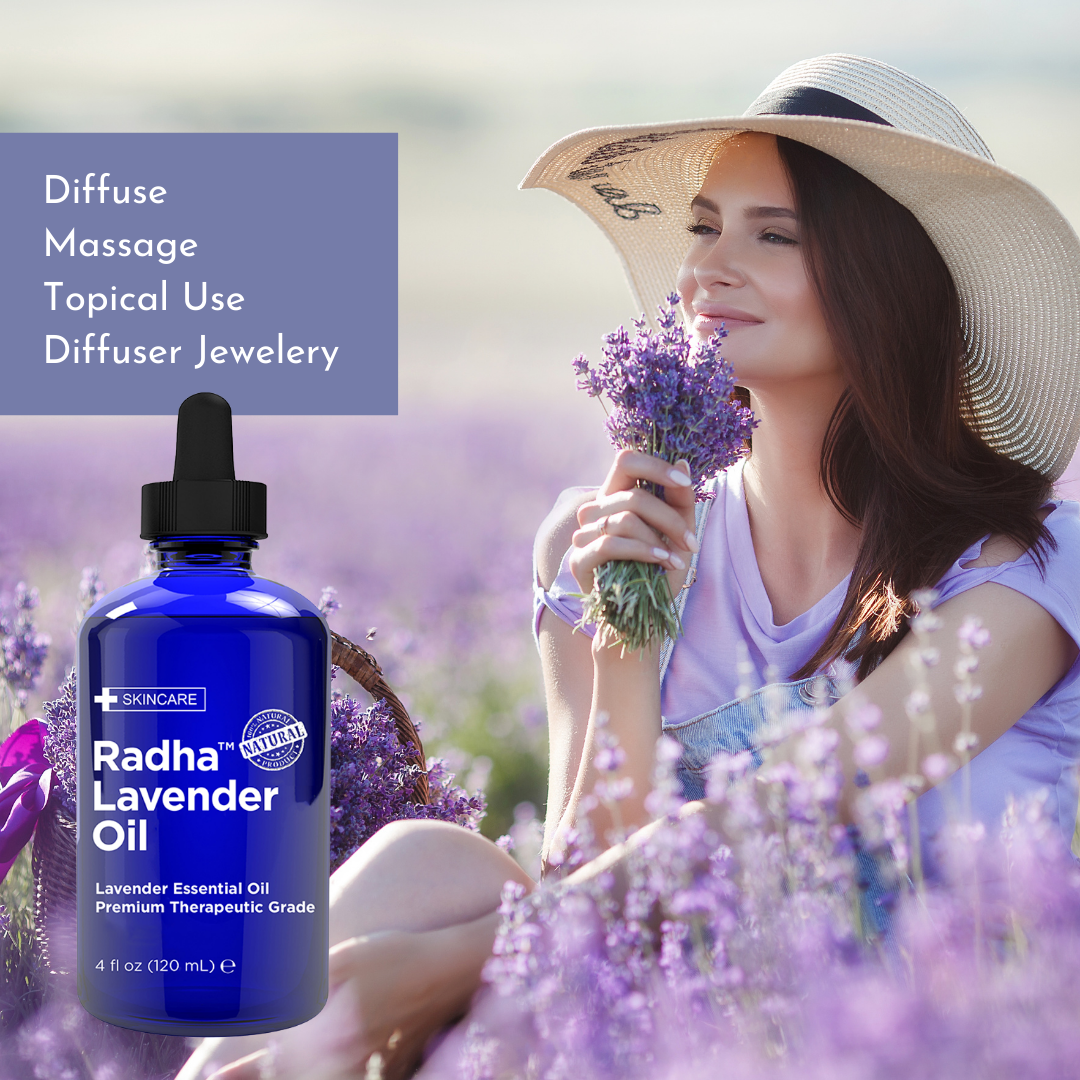 Radha Beauty Premium Therapeutic Grade Lavender Oil
