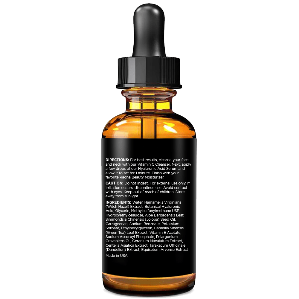 Radha Beauty Hyaluronic Acid Serum 2oz