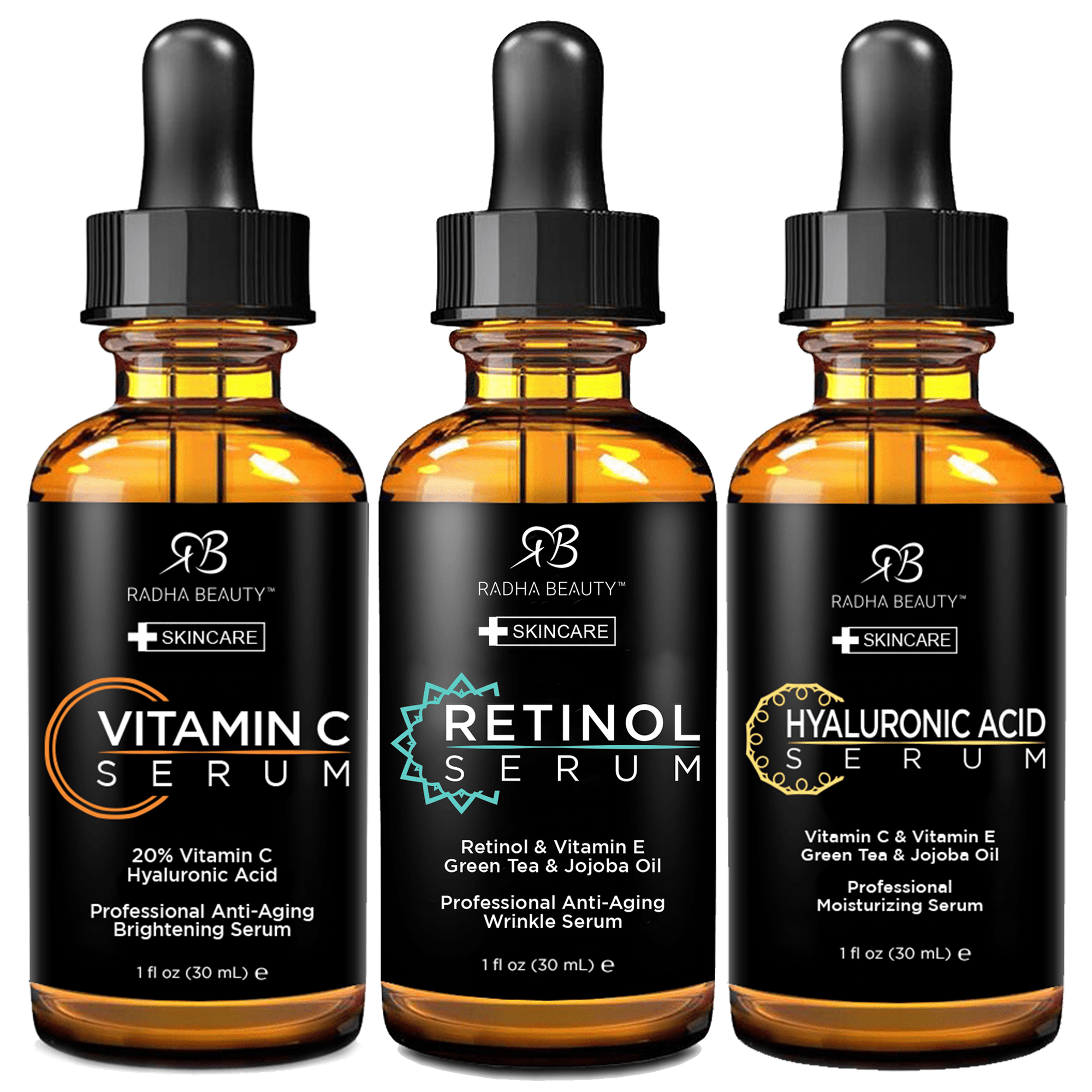 Radha Beauty Facial Serum 3 Pack Set