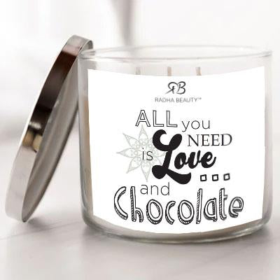 Radha Beauty All You Need is Love...and Chocolate - Scented Candle