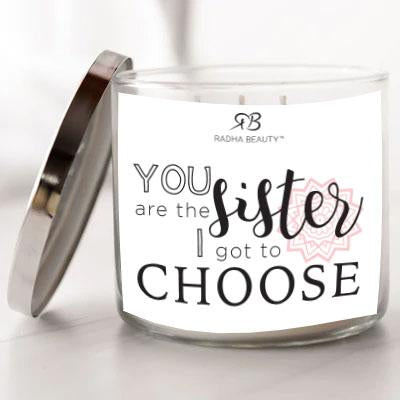 Radha Beauty Apple Cider Donut You Are the Sister I Got to Choose - Scented Candle