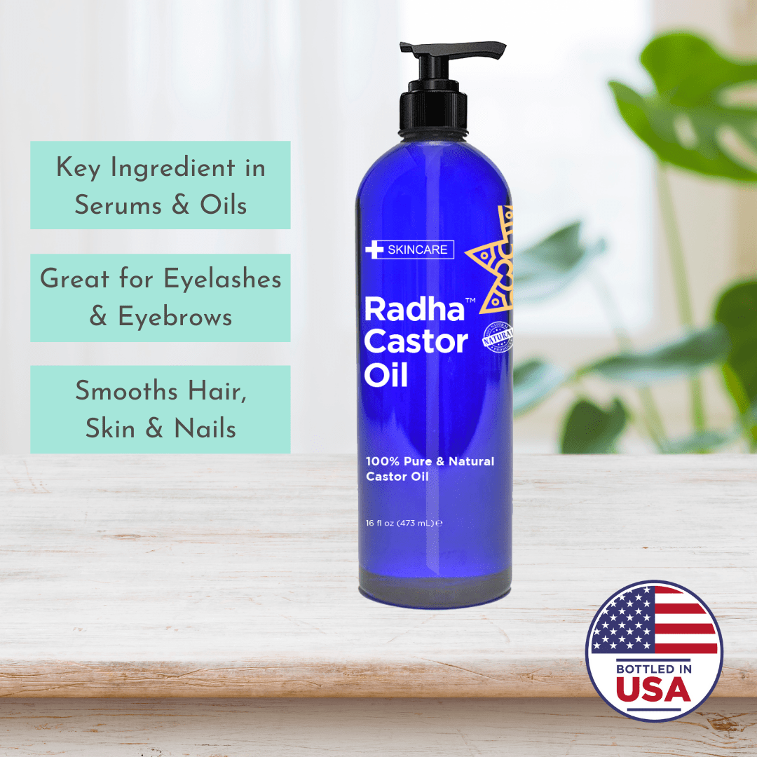 Radha Beauty 100% Pure Castor Oil 16oz
