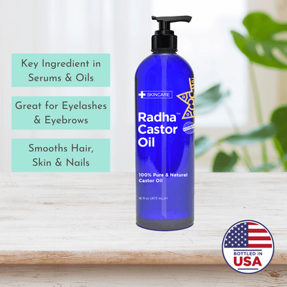 Radha Beauty 100% Pure Castor Oil 16oz