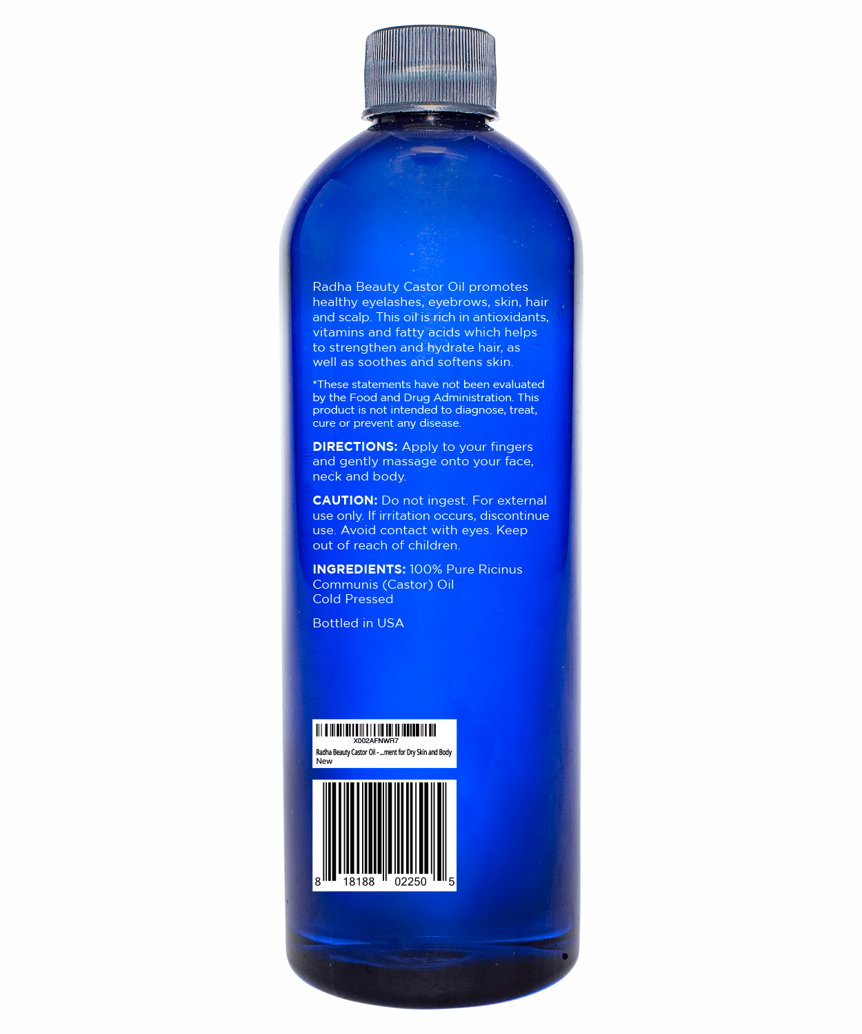 Radha Beauty 100% Pure Castor Oil 16oz