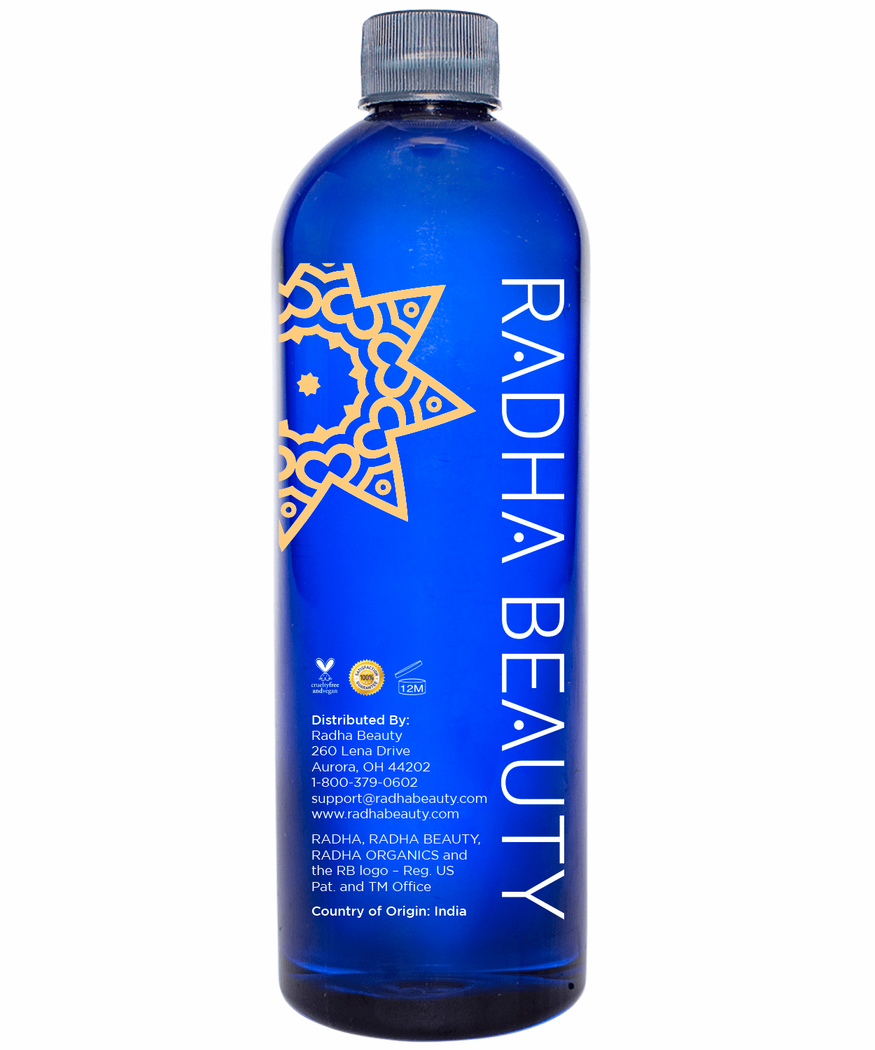 Radha Beauty 100% Pure Castor Oil 16oz