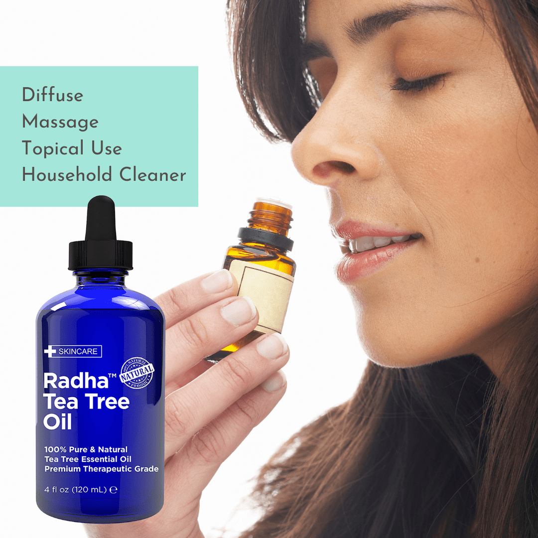 Tea tree shop oil on face