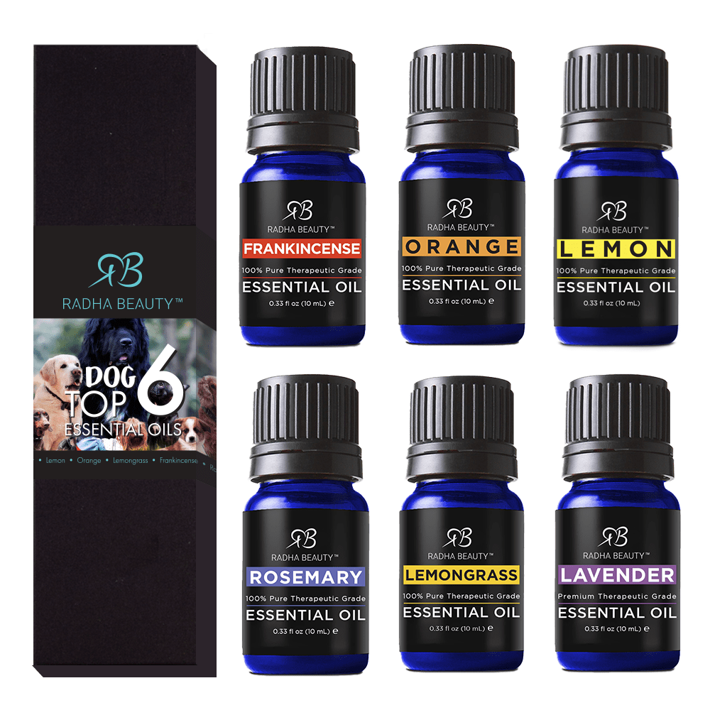 Radha Beauty Dog Aromatherapy Top 6 Essential Oil Set