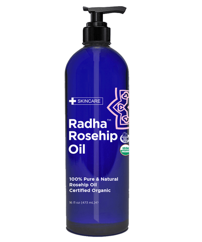 Radha Beauty USDA Certified Organic Rosehip Oil - 100% Pure