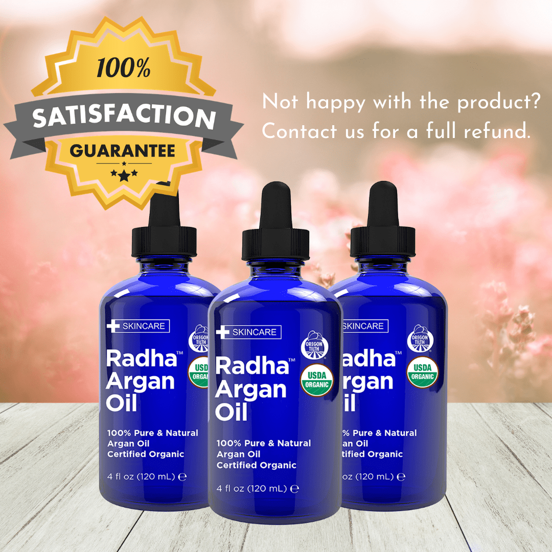 Radha Beauty USDA Organic 100% Pure Argan Oil