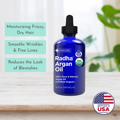 Radha Beauty USDA Organic 100% Pure Argan Oil