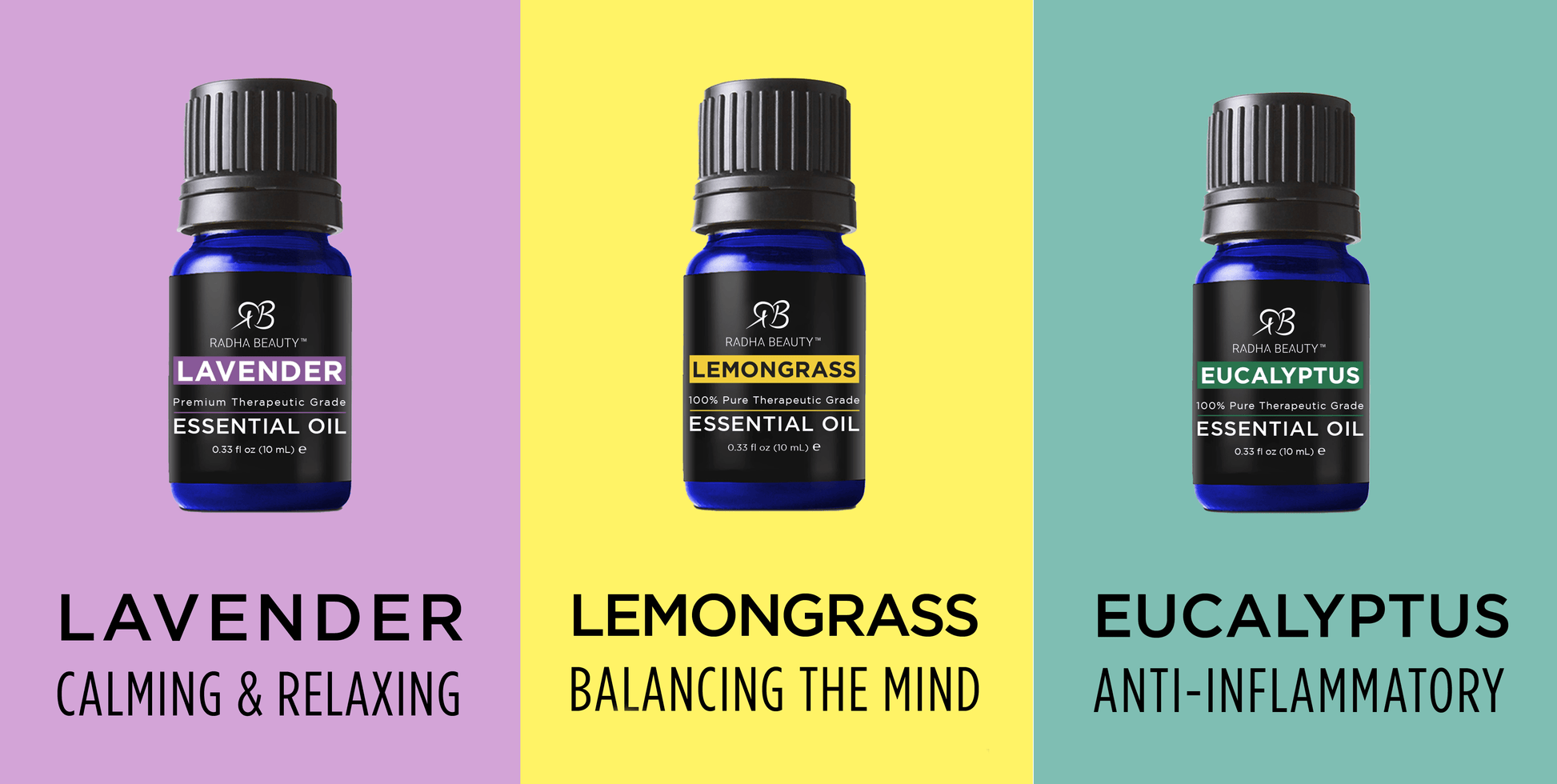 Radha Beauty Aromatherapy Top 6 Essential Oil Set