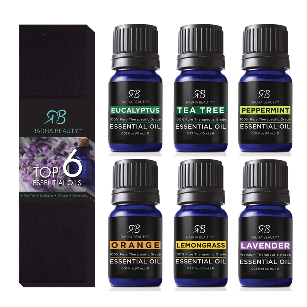 Radha Beauty Aromatherapy Top 6 Essential Oil Set