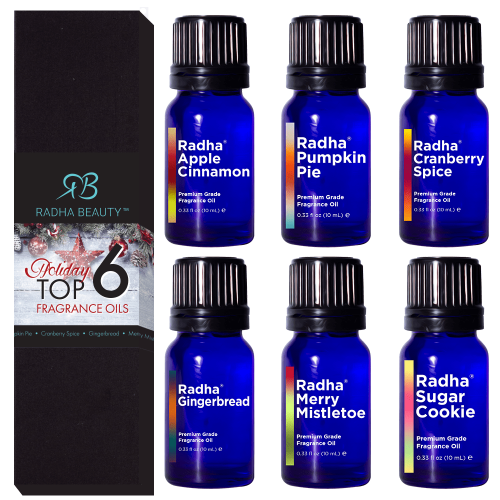 Radha Beauty Holiday Aromatherapy Top 6 Oil Set